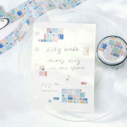 Clear Tape Tile Pattern