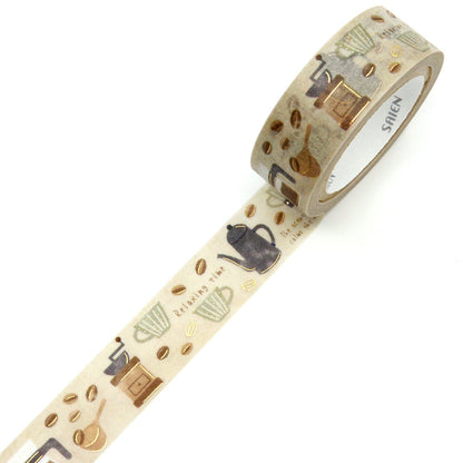 Washi Tape Foil Coffee Time