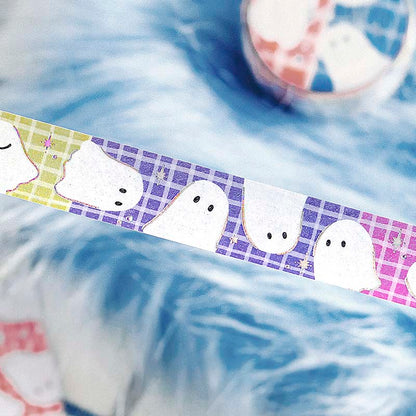 Washi Tape Foil Colorful ghost