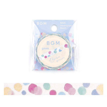 Washi Tape Slim Colorful Polka Dots
