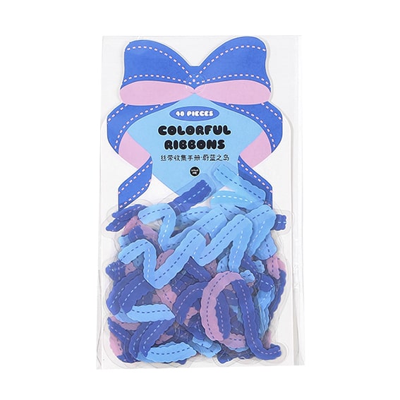 Stickers Colorful Ribbon Blue