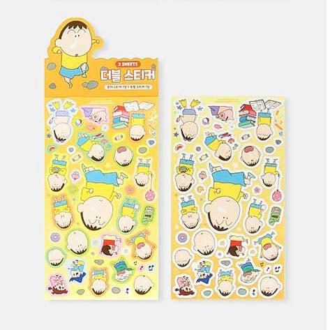 Stickers Crayon Shin-chan Double-Sided Yellow