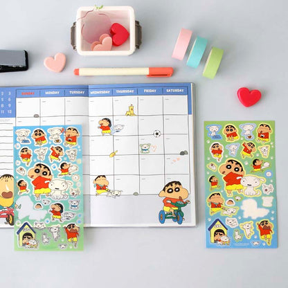 Stickers Crayon Shin-chan Double-Sided Blue