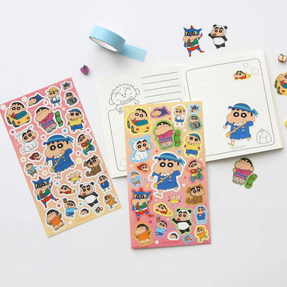 Stickers Crayon Shin-chan Double-Sided Pink