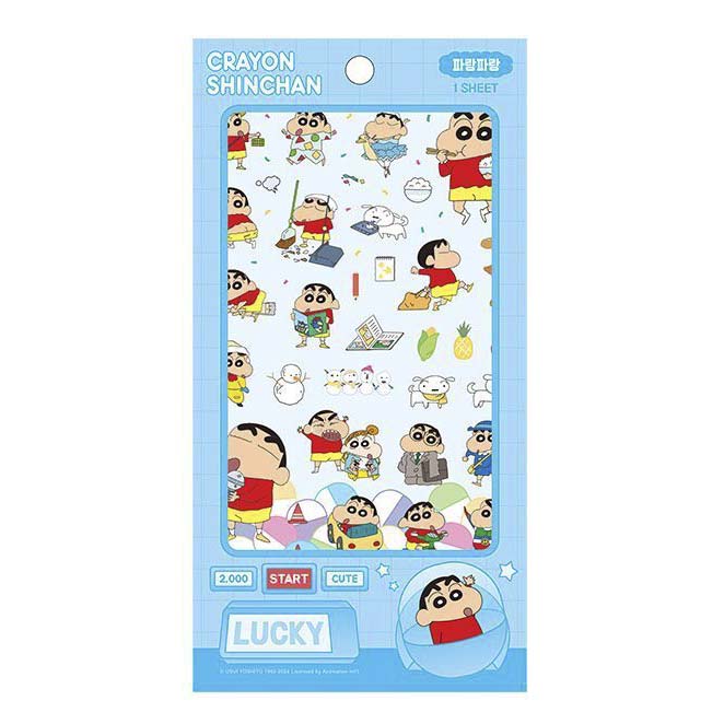 Stickers Crayon Shin-chan Lucky Blue