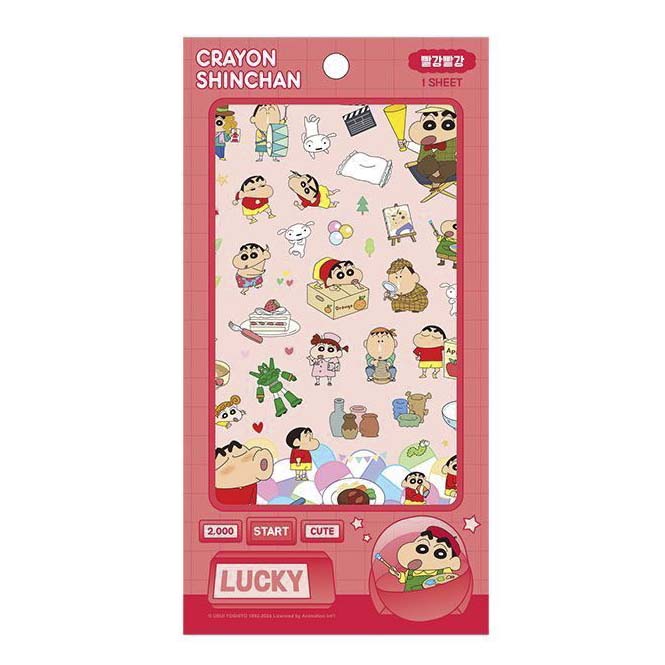 Stickers Crayon Shin-chan Lucky Red