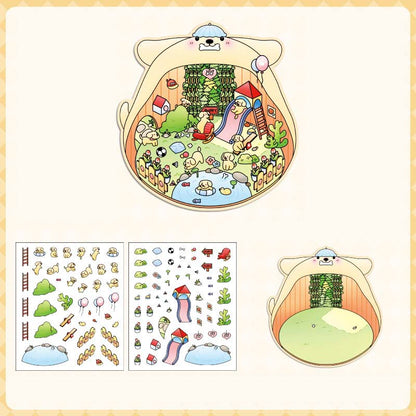 Stickers Escenario 3D Cute Masters House Puppy House