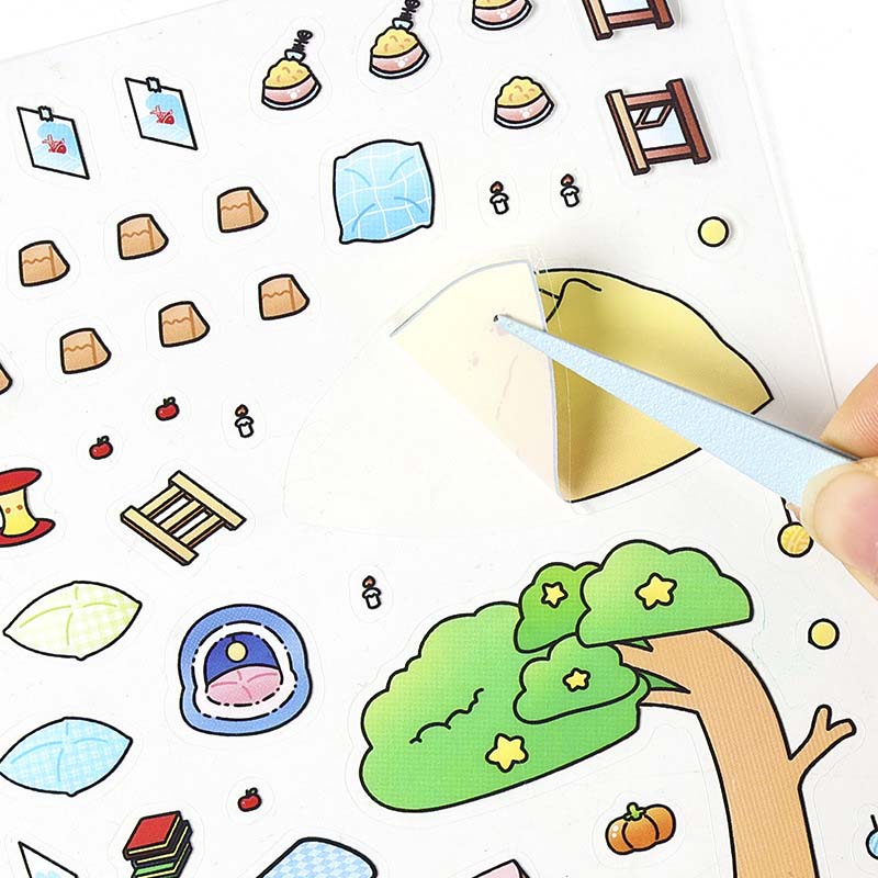 Stickers Escenario 3D Cute Masters House Puppy House