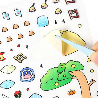 Stickers Escenario 3D Cute Masters House Puppy House