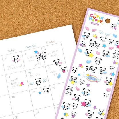 Stickers Cutie Happy Flapping Panda