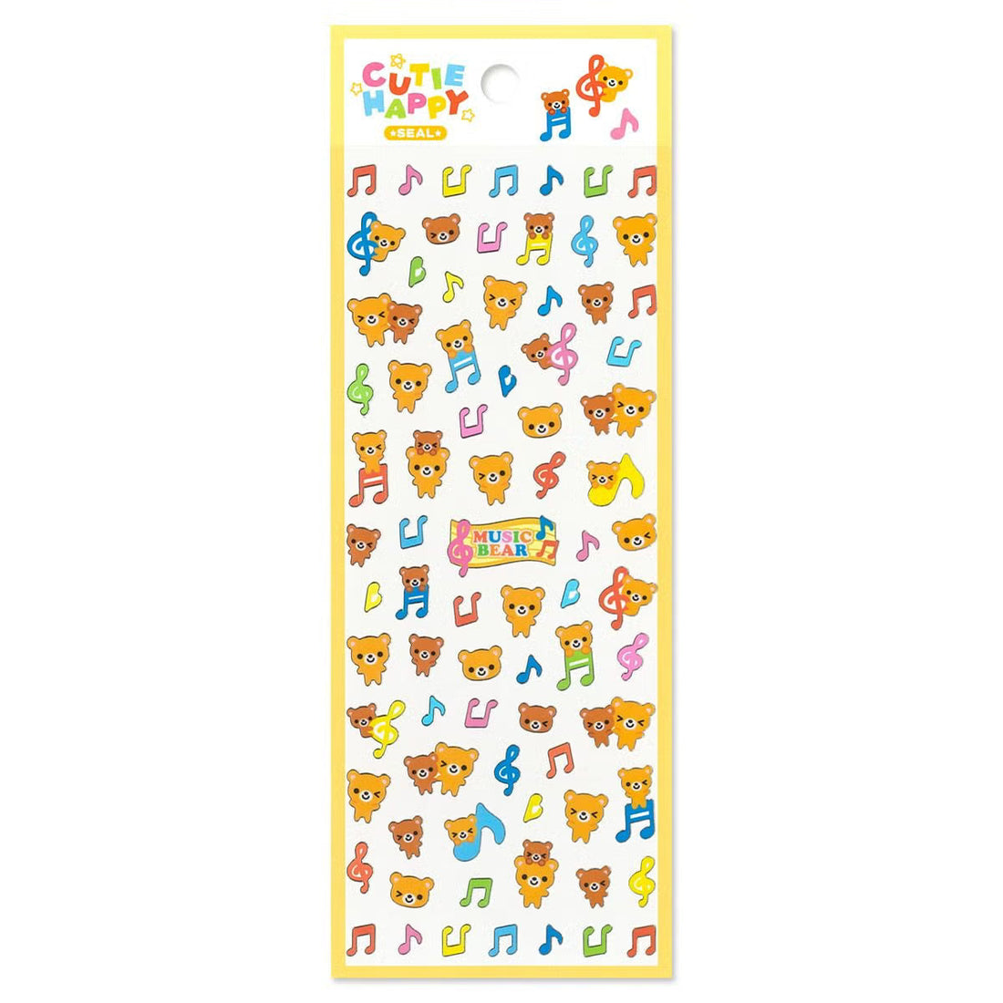 Stickers Cutie Happy Music Bear