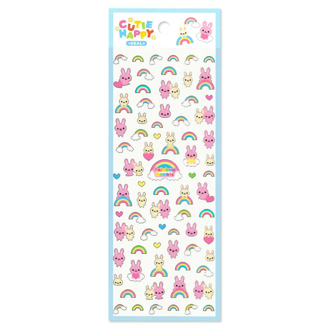 Stickers Cutie Happy Rainbow Rabbit