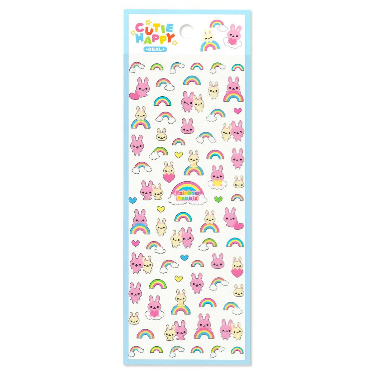 Stickers Cutie Happy Rainbow Rabbit