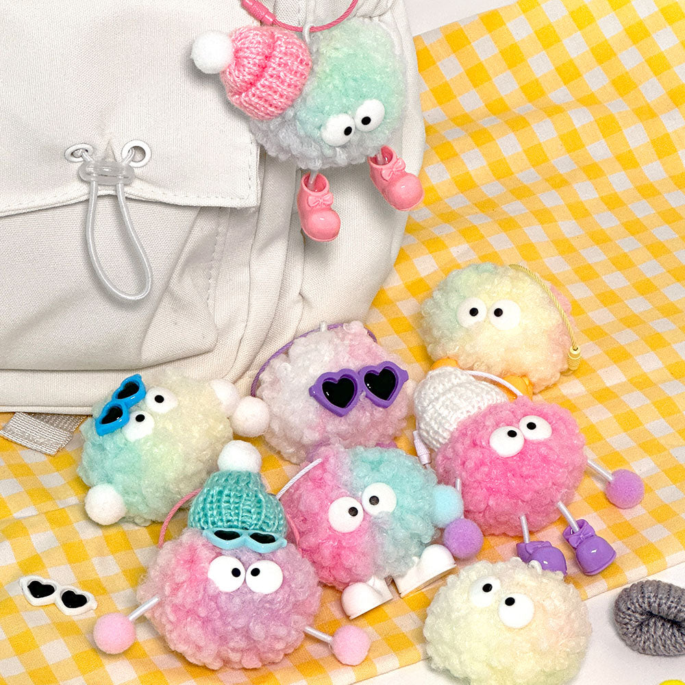 Blind Box Llavero Pompom Doll DIY Kit