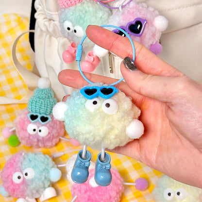 Blind Box Llavero Pompom Doll DIY Kit