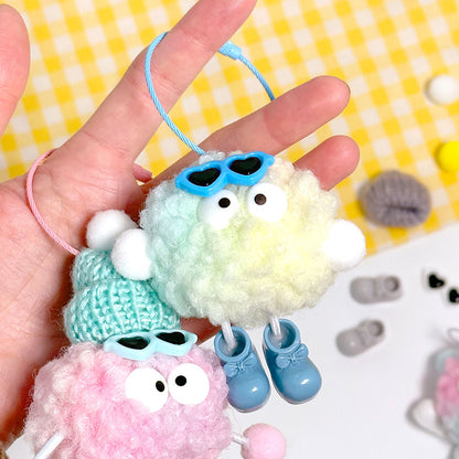 Blind Box Llavero Pompom Doll DIY Kit