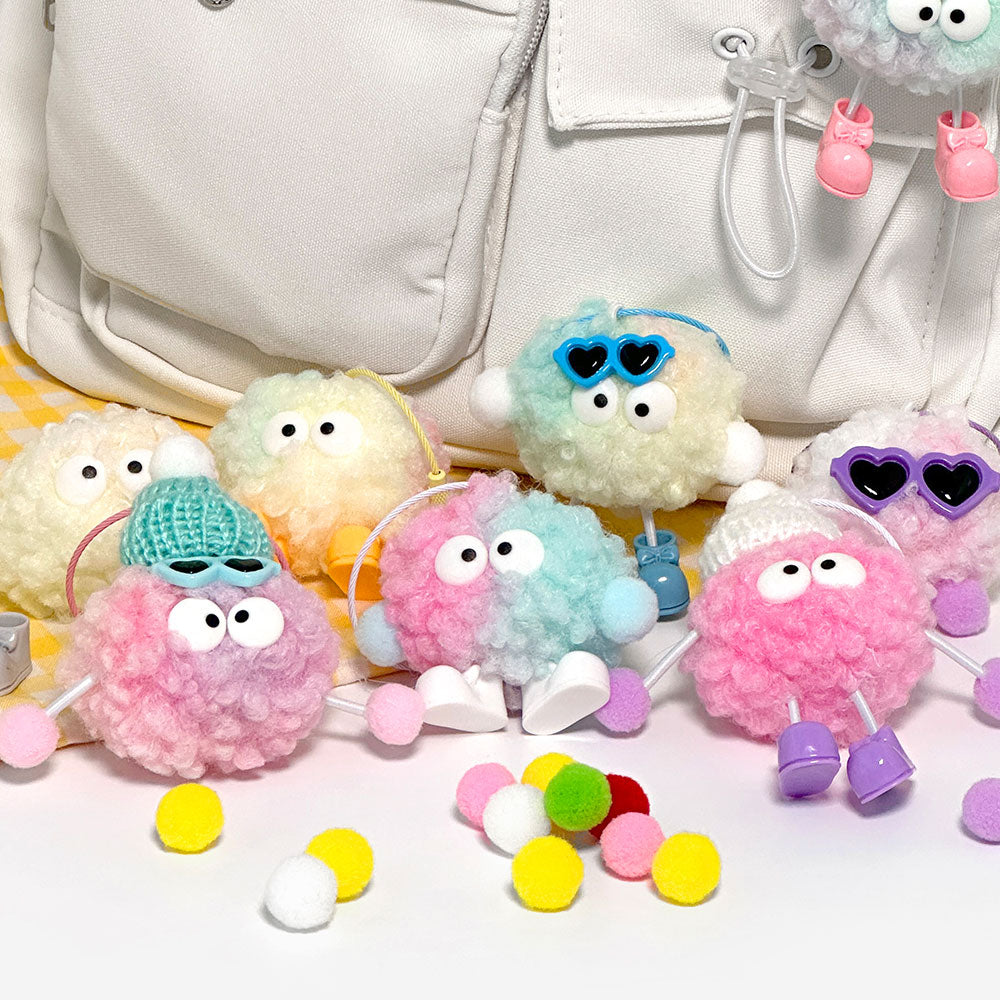 Blind Box Llavero Pompom Doll DIY Kit