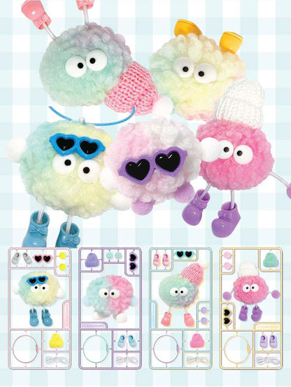 Blind Box Llavero Pompom Doll DIY Kit