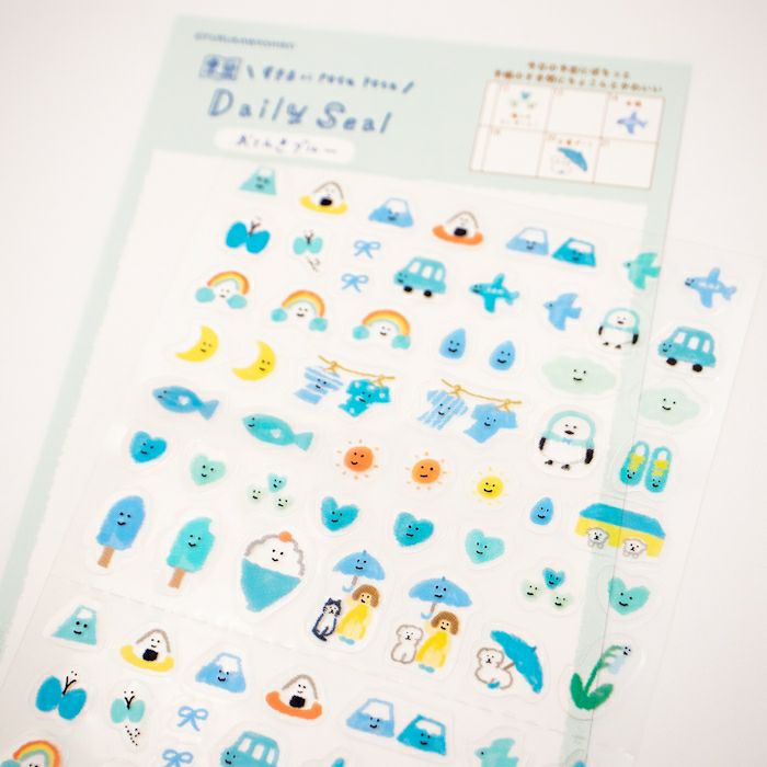 Stickers Daily Seal Weather Blue