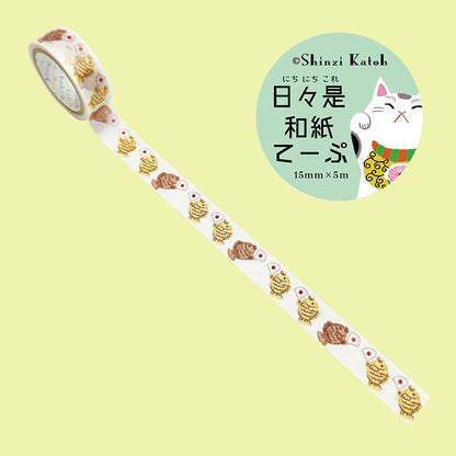 Washi Tape Dance of the Taiyaki
