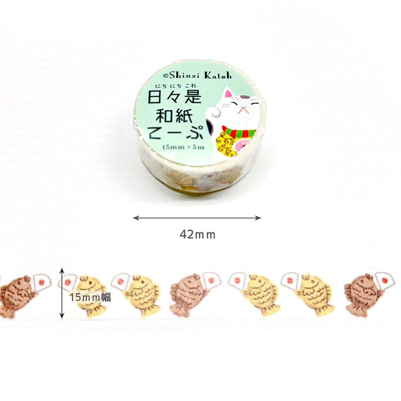 Washi Tape Dance of the Taiyaki