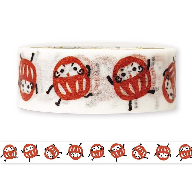 Washi Tape Daruma-san Tumbling