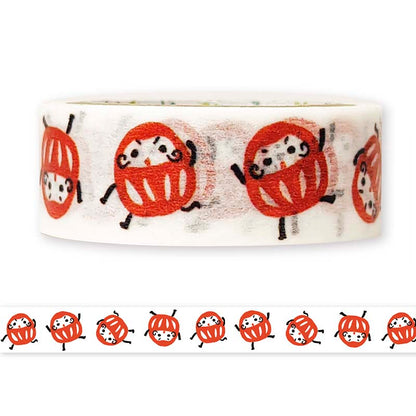 Washi Tape Daruma-san Tumbling