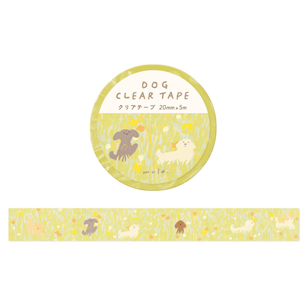 Clear Tape Dogs and Flower Fields