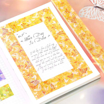 Washi Tape Foil Dreaming Landscape Butterfly