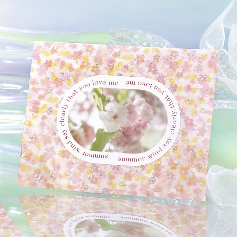 Washi Tape Foil Dreaming Landscape Cherry Blossom
