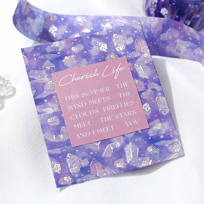 Washi Tape Foil Dreaming Landscape Jewelry