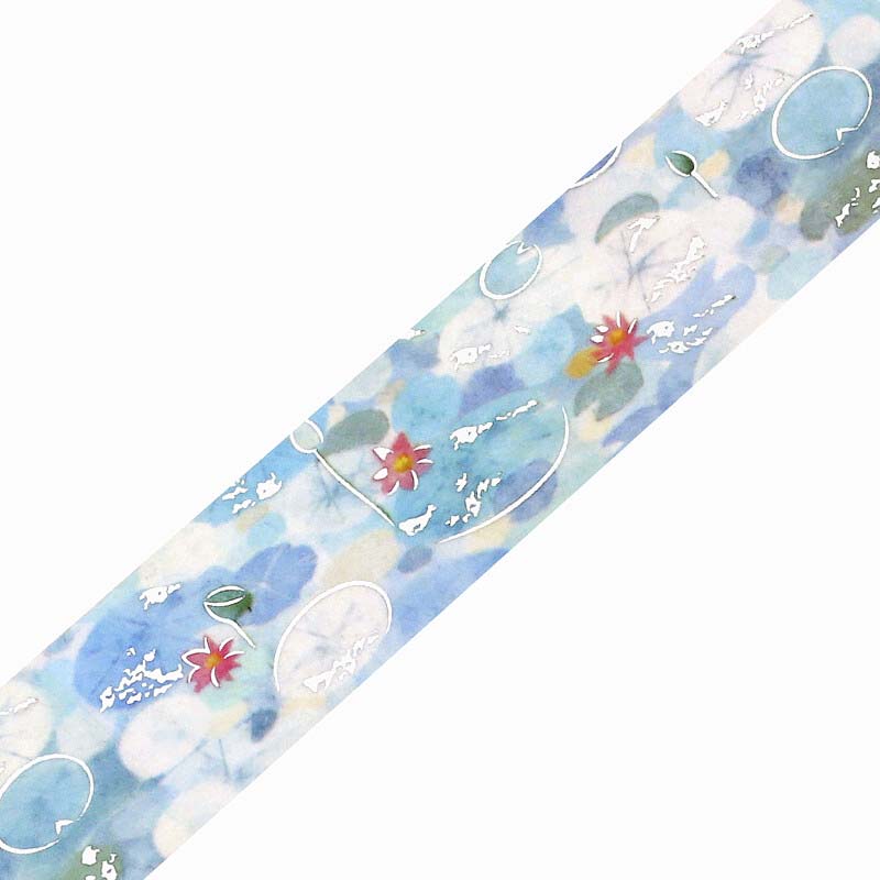 Washi Tape  Foil Dreaming Landscape Lotus Pond