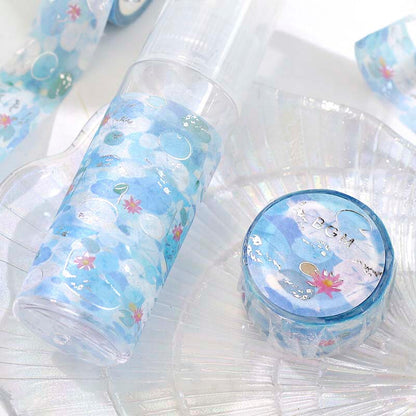 Washi Tape  Foil Dreaming Landscape Lotus Pond