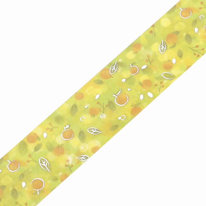 Washi Tape  Foil Dreaming Landscape Tangerine