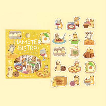 Stickers Dress-Up Animals Hamster Bistro