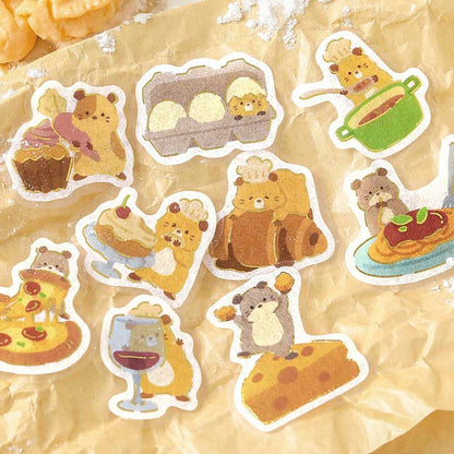 Stickers Dress-Up Animals Hamster Bistro