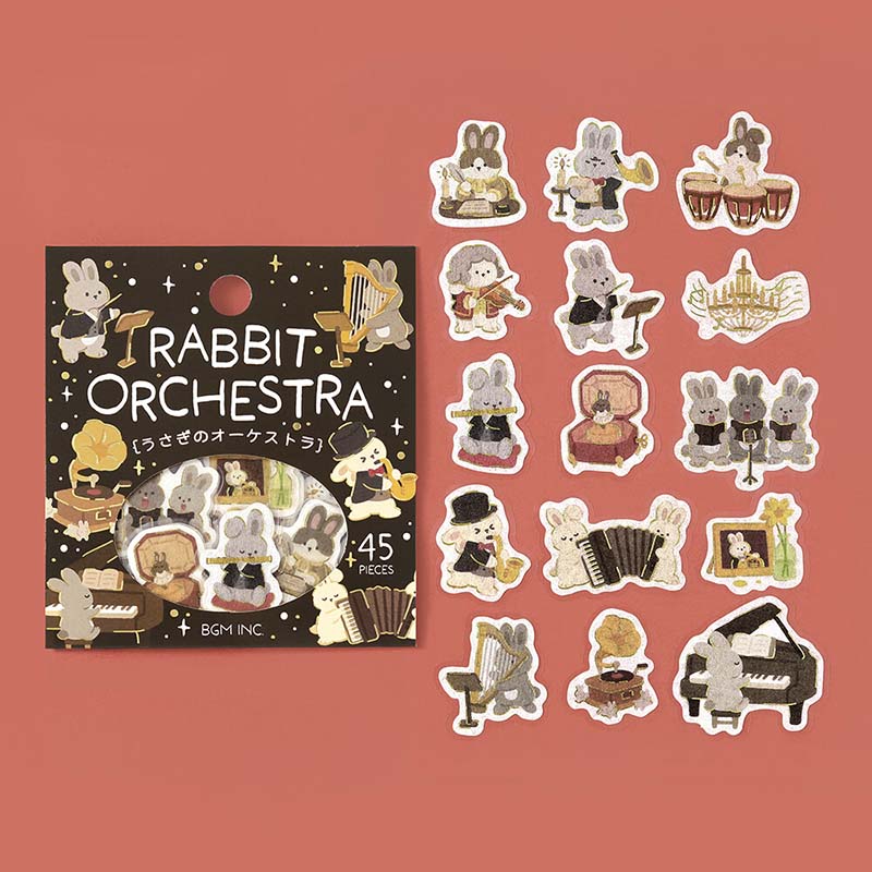 Stickers Dress-Up Animals Rabbit Orchestra
