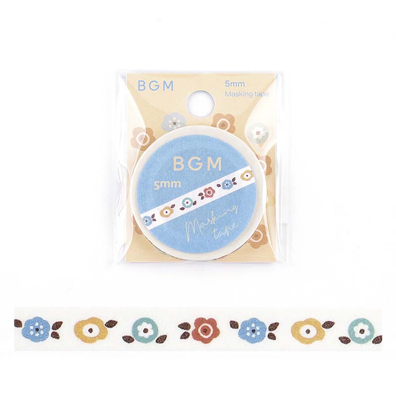 Washi Tape Slim Dusty Flower