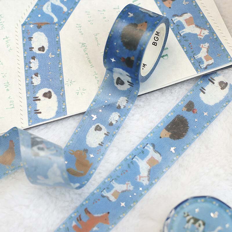Washi Tape Foil Embroidery Ribbon Ranch Story