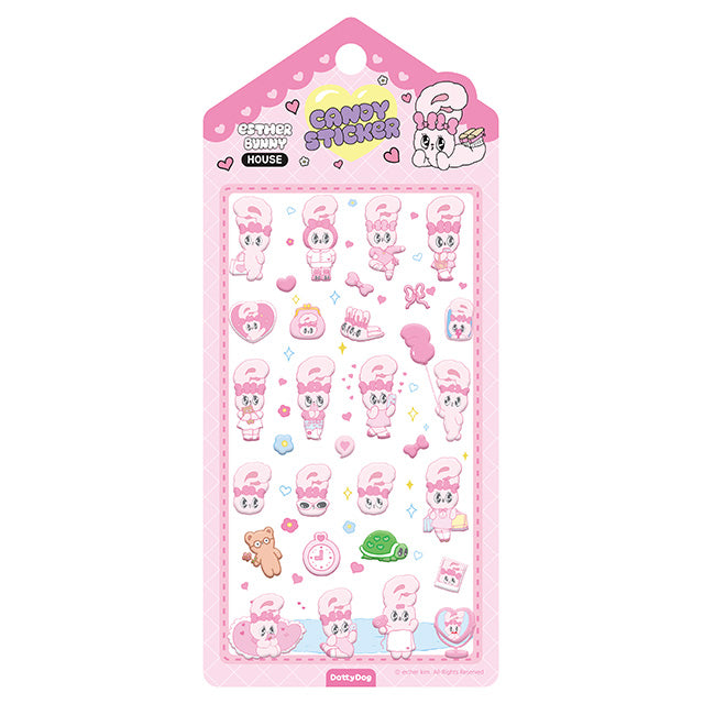 Stickers Esther Bunny Candy Pink