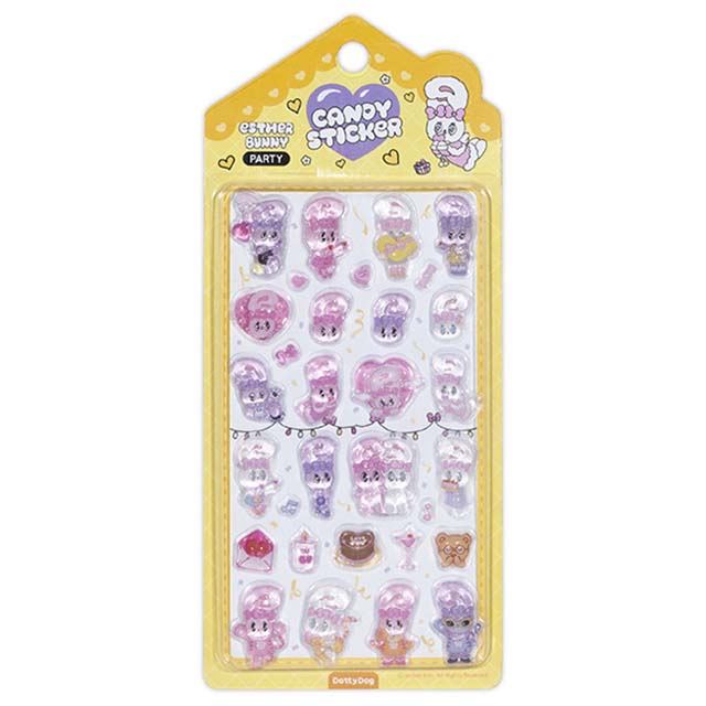 Stickers Esther Bunny Candy Yellow