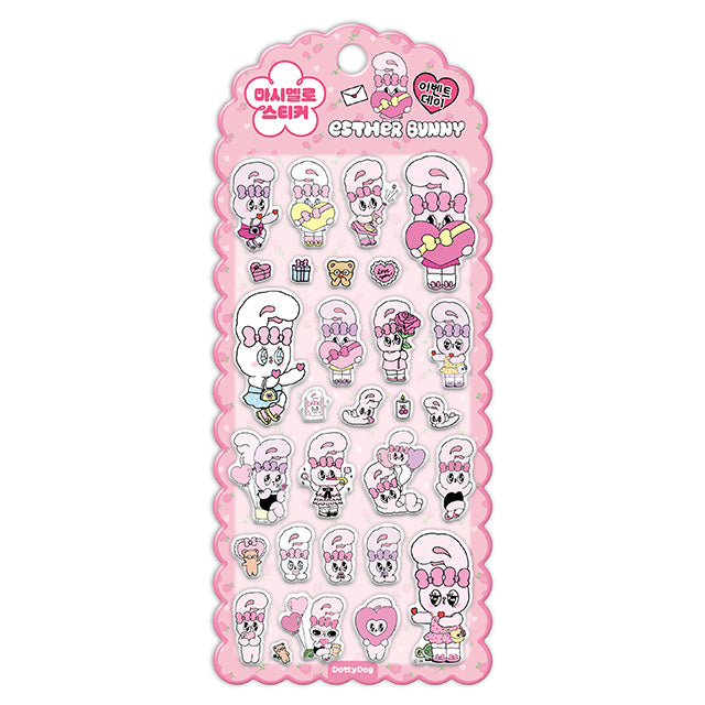 Stickers Esther Bunny Marshmallow Pink