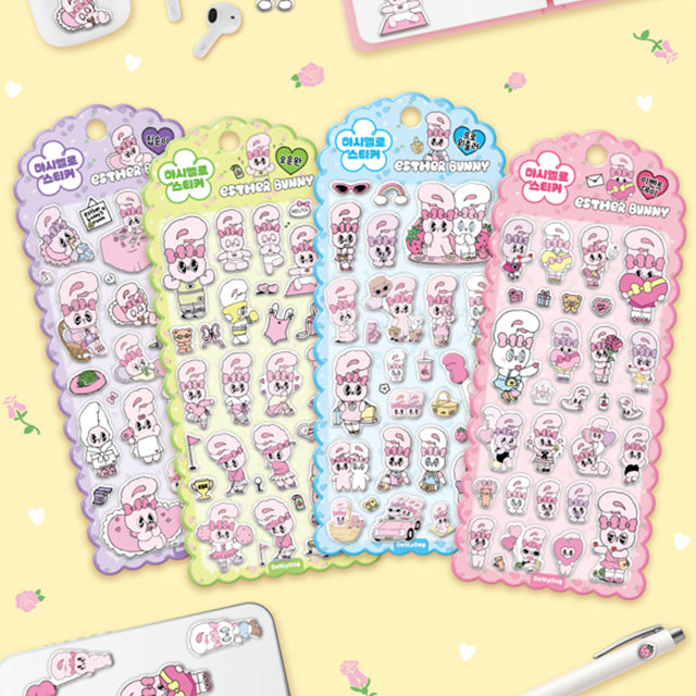 Stickers Esther Bunny Marshmallow Purple