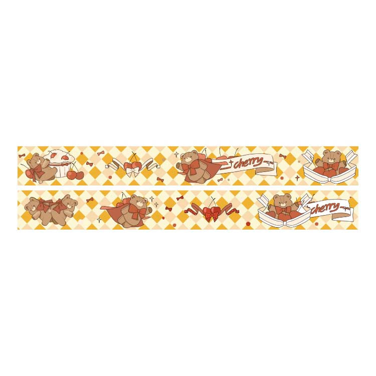 Washi Tape Fairytale Courtyard Cherry Bear