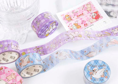 Washi Tape Fairytale Courtyard Swan