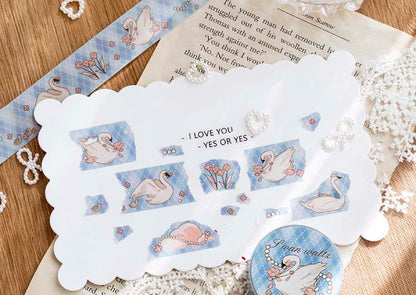 Washi Tape Fairytale Courtyard Swan