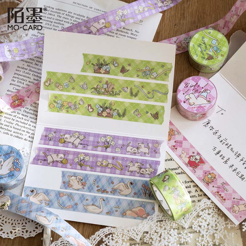 Washi Tape Fairytale Courtyard Butterfly Flower