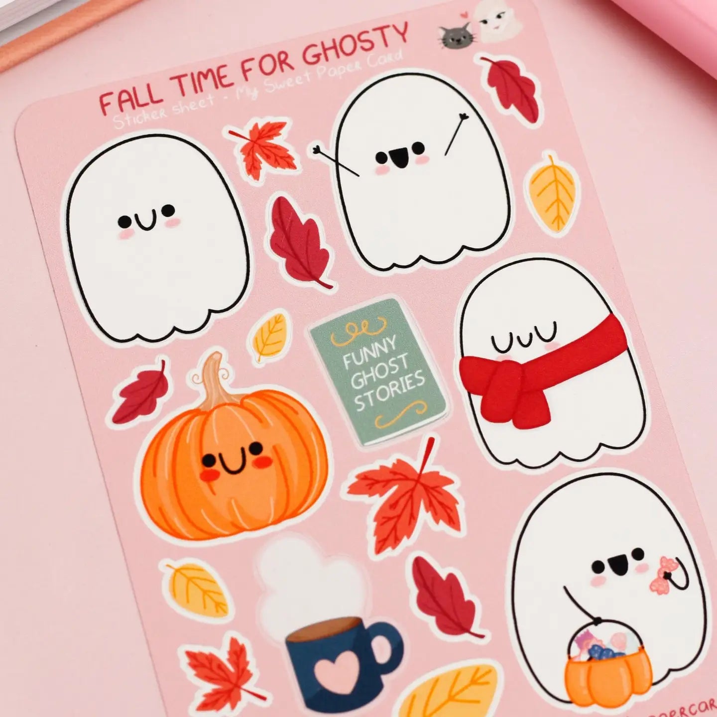 Stickers Fall Time For Ghosty