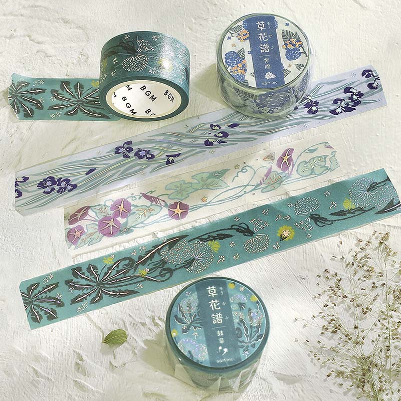 Washi Tape Foil Flower Grass Album Dandelion