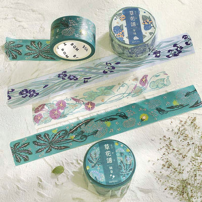 Washi Tape Foil Flower Grass Album Dandelion